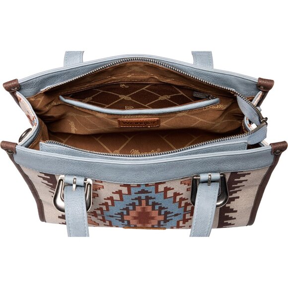 ***Wrangler Aztec-Print Satchel with Buckles*** - Picture 2 of 4